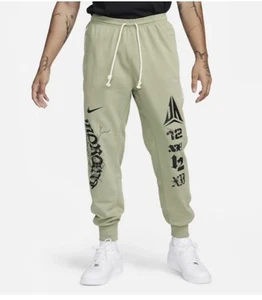Nike Ja Morant Dri-FIT Standard Issue Joggers Green FN2994-386 Men L-Tall (E6) - Picture 1 of 8