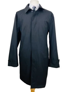 NEW MICHAEL KORS Mens 44R Black Soft Classic 36" Long OverCoat Jacket - Picture 1 of 9