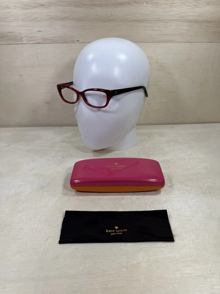MARCOS DE GAFAS KATE SPADE SOLO CATALINA 0FN1 BORDE COMPLETO TORTUGA ROJA CON ESTUCHE OEM Foto 1 de 4