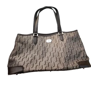 Roberta Di Camerino Italy Braun Tasche Jacquard Neu - Bild 1 von 12