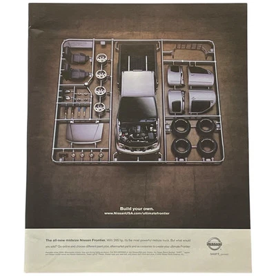 Nissan Frontier SUV PRINT AD Construye Tu Propio Modelo Kit Sprue Foto 1 de 3