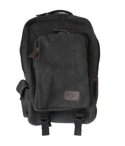 S-ZONE Sling Backpack Laptop Bag Crossbody Shoulder Messenger Unisex Grey Canvas - Imagen 1 de 14