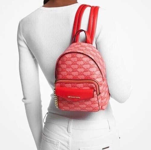 Zaino scuola viaggio Michael Kors Maisie XS 2IN1 tracolla sangria scura