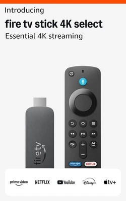 Amazon Fire TV Stick 4K SELECCIONAR (modelo más reciente) Búsqueda con IA, 8 GB Wi-Fi 5 Foto 1 de 4