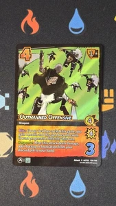 Outmanned Offensive Foil AOT03 128/189 M PF Apocalypse War - Picture 1 of 2