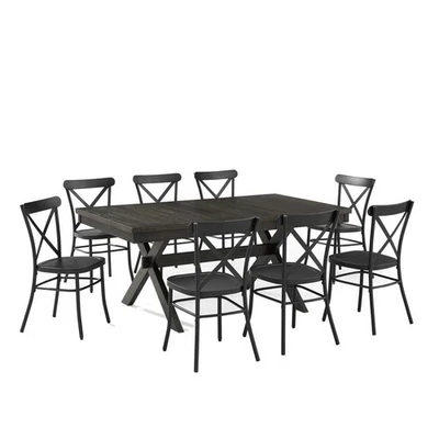 Hayden 9-Piece Dining Table Set For 8 W/Camille Chairs - Image 1 of 4