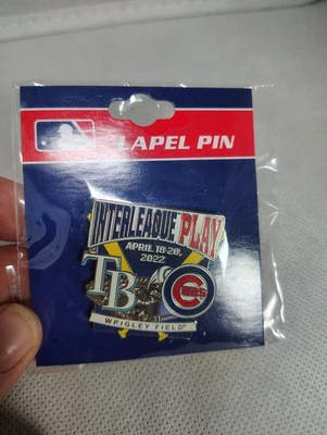 Chicago Cubs Vs Tampa Bay Rays April 2022 Interleague  Play Dueling Pin Apr 2022 - Image 1 of 4