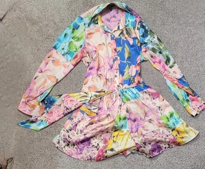 Zara Women's Dress Size XS/S Muticolor Floral Long Sleeve - Image 1 of 4