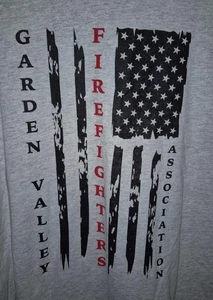 Garden Valley Firefighters Assn Fire Department El Dorado California T Shirt 2XL - Picture 1 of 5