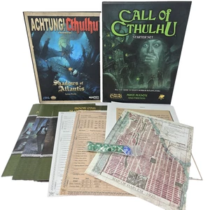 Achtung! Cthulhu Shadows of Atlantis RPG Savage Worlds +Call of Cthulhu Starter - Picture 1 of 21