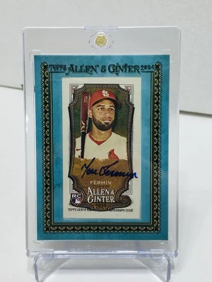 Jose Fermin 2024 Allen And Ginter Rookie Auto Blue Frame 31/50 Cardinals MA-JF - Image 1 of 2
