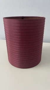 Homebase Purple Ribbed Cylinder Lamp Shade - Picture 1 of 7