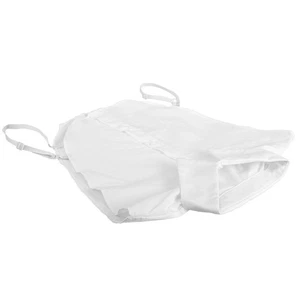 Camicetta mezza camicia donna ragazza collo finto staccabile girocollo rimovibile (bianco) - Foto 1 di 12