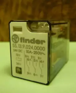 Bobina Finder Mini Relay 55.13.9.024.0000 10A 250VAC 24 VDC 11 pines (2835) - Imagen 1 de 1