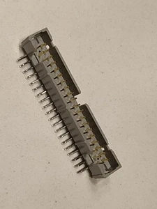 3M 40 Way 2 Row right angle PCB Header 2 row 2.54 mm pitch - Picture 1 of 6
