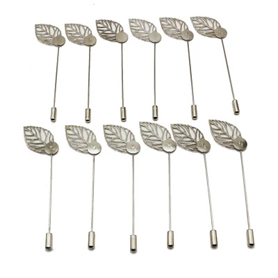 50 Pcs Leaf Clutch Stick Pin Lapel Stick Brooch Suit Badge DIY Costume Jewelry - Image 1 of 4