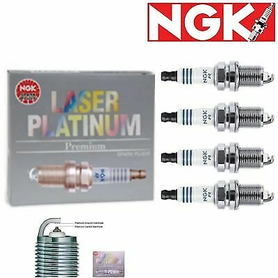 4 Pcs Laser Platinum Spark Plugs NGK for 1988-1989 Toyota Celica 2.0L L4 - Image 1 of 4