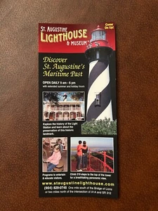 Vintage St. Augustine and Lighthouse & Museum Coast Guard Florida Brochure - Picture 1 of 1