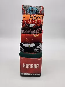 Lässige Crew-Socken Horrorfilm-Thema 6er-Pack Schuhgröße 8-12 Xrcist Jason IT - Bild 1 von 8