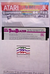 ATARI XL/XE & COMMODORE 64/128 -- TRAILBLAZER (MINDSCAPE - DISCO) - Foto 1 di 3