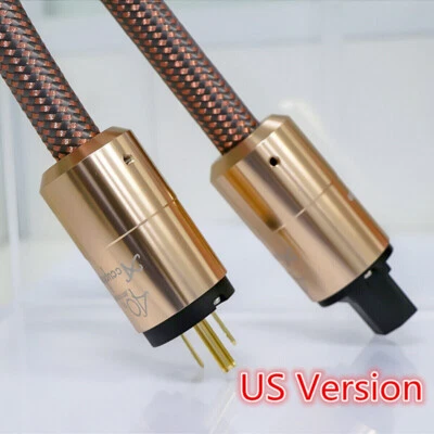 Audiophile US Power Cable Supply Mains for Accuphase HiFi Audio Equipment & AMP - Image 1 of 4