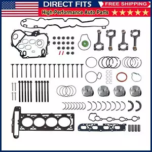 For GM Buick Chevrolet GMC 2.4L Engine Rebuild Overhaul Pistons Valves Seals Kit - Bild 1 von 9