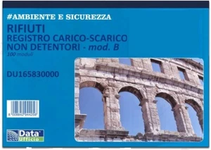 Rifiuti Registro Carico - Scarico Non Detentori Mod. B - 100 Moduli formato A4 - Imagen 1 de 1