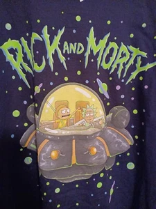 Rick and Morty Space Ship T-shirt 3XL New /W Tags Adult Swim - Picture 1 of 5