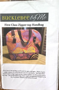 Bolso de mano con cremallera de primera clase con patrón de bolsas Bucklebee, sin cortar 2015 - Imagen 1 de 1