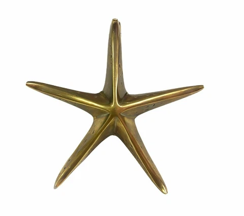 Nautical Brass Brown Antique Star Fish Door Knocker Beach Door Knocker For Decor Cover