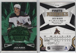 2022-23 SPx Finite Rookies Green /199 Jack McBain #F-33 Rookie RC
