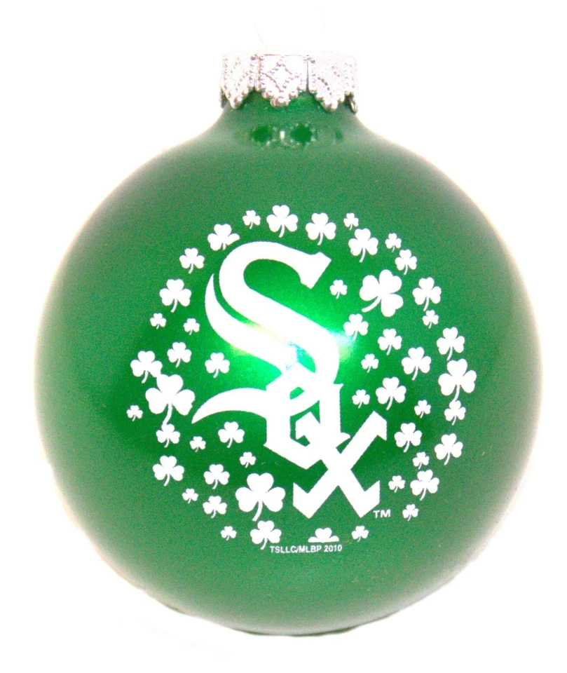 MLB Chicago White Sox Shamrock Ball Ornament - Image 1 of 1