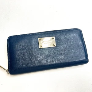 :Autentico portafoglio telefono MICHAEL KORS Jet Set da viaggio con cerniera blu navy - Foto 1 di 6
