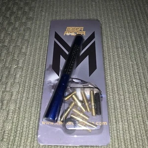Mega Racer 5 Inch Navy Blue. Carbon Fiber Antenna for Car, Truck, SUV. Unused! - Picture 1 of 5