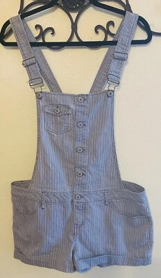 КОРОТКИЙ КОМБИНЕЗОН ШОРТЫ ПОЛОСКИ СЕРЫЙ БЕЛЫЙ женщин большой - Изображение 1 из 4