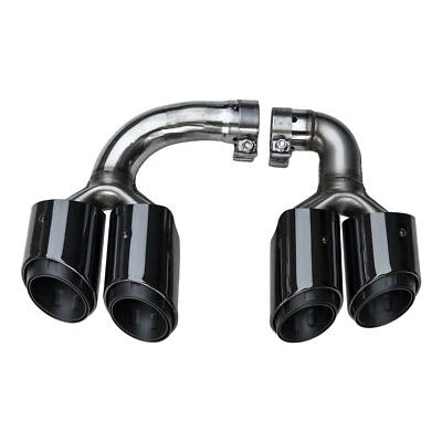 Black Exhaust Tips Muffler for Porsch Cayenne E-Hybrid 9Y0 9Y3 2019-2025 - Image 1 of 4