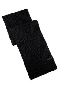 New Rebecca Minkoff Traveling Rib Knit Scarf 74x9 Black #98175 - Picture 1 of 2