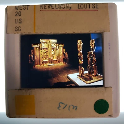 Diapositiva de vidrio Louise Nevelson Art 35 mm Foto 1 de 4