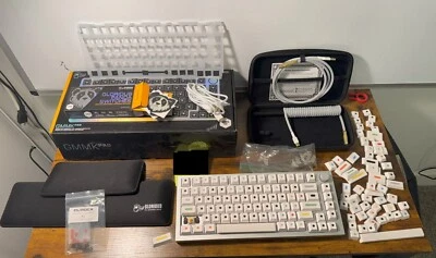 Glorious GMMK PRO Mechanical Keyboard Silver+cableMod,switches,keycaps,wristRest - Image 1 of 4