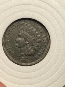 1874 Indian Head Penny AU- BETTER DATE! - Picture 1 of 10