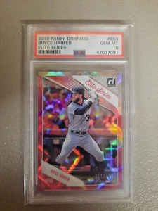 2018 PANINI DONRUSSELITE SERIES #ES3 BRYCE HARPER GEM MT PSA 10 POP 1 # 212/999 - Picture 1 of 3
