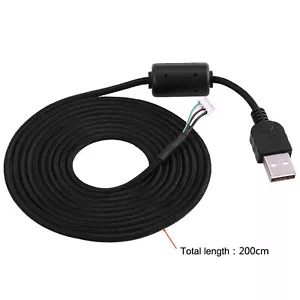 Für Logitech G5 G500 G500S Mouse Mice 2M Replacement USB Cable Braided Line Wire - Bild 1 von 9