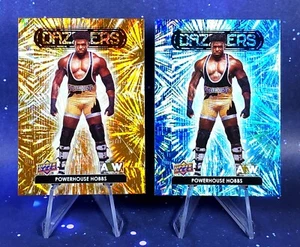 Powerhouse Hobbs 2023 UD AEW Orange and Blue Dazzlers Upper Deck Wrestling - Picture 1 of 12