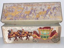 Wells Brimtoy Tinplate George VI Coronation Coach Made In England 1937 Boxed 