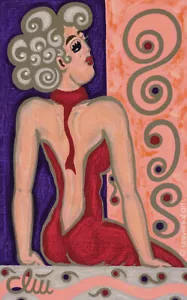 JACQUELINE DITT - Look at Me 2010 Gemälde Bild art Kunst Bilder Frau - Imagen 1 de 3