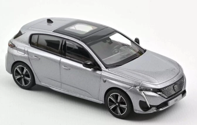 NOREV Peugeot 308 GT 2021 1:43 Voiture Miniature - Gris Artense (473931)