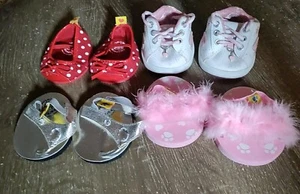 Build A Bear BABW Lot 4 Pairs Of Shoes - Picture 1 of 6