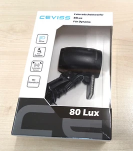 CEVISS LED Fahrradlampe * 80 Lux + Standlicht * Standlicht + Tagfahrlicht - Bild 1 von 5