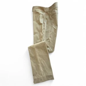 White House Black Market Size 6R Legacy Sleek Boot Pants Beige Cotton Blend - Picture 1 of 10