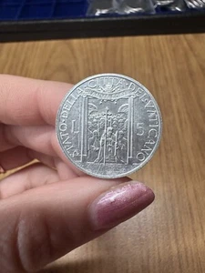 MONETA CITTA' DEL VATICANO PIO XII 5 LIRE 1950 ANNO SANTO AE - Foto 1 di 2